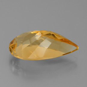 7.46克拉天然金色黄水晶，梨形，18.7×10.1毫米，VVS