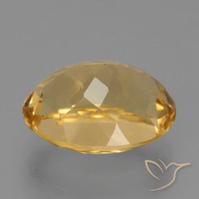 6.23克拉天然黄水晶，椭圆形，VVS