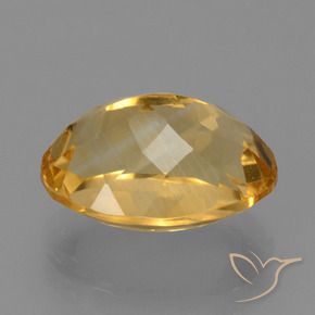 5.85克拉天然黄水晶，椭圆形，VVS