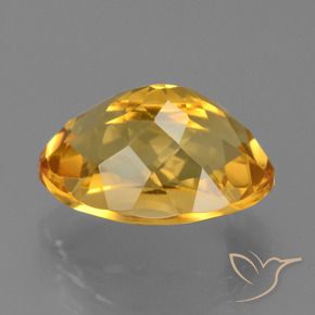 5.70克拉天然黄水晶，椭圆形，VVS