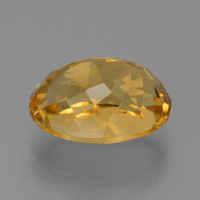 5.62克拉天然金色黄水晶，椭圆形切割，12.9×9.9毫米，VVS