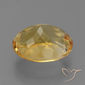 5.68克拉天然黄水晶，椭圆形，VS