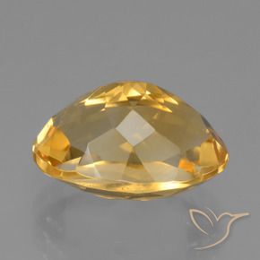 4.10克拉天然黄水晶，椭圆形，VVS