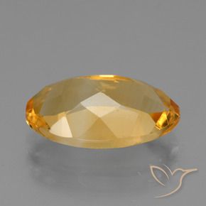 3.91克拉天然黄水晶，椭圆形，VS