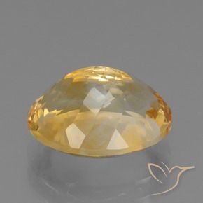 3.90克拉天然黄水晶，椭圆形，VVS-VS