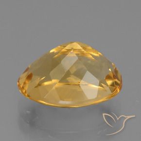 3.87克拉天然黄水晶，椭圆形，VVS