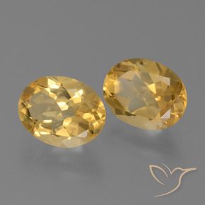 4.14克拉天然黄水晶，椭圆形，VVS-VS