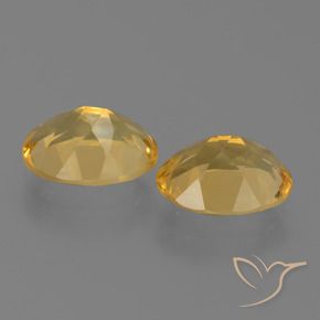 4.14克拉天然黄水晶，椭圆形，VVS-VS