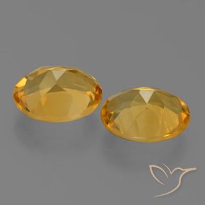 3.04克拉天然黄水晶，椭圆形，VS