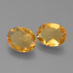 4.75天然金色黄水晶，椭圆形切割，9.9×8毫米，VS