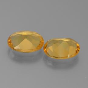 4.75天然金色黄水晶，椭圆形切割，9.9×8毫米，VS