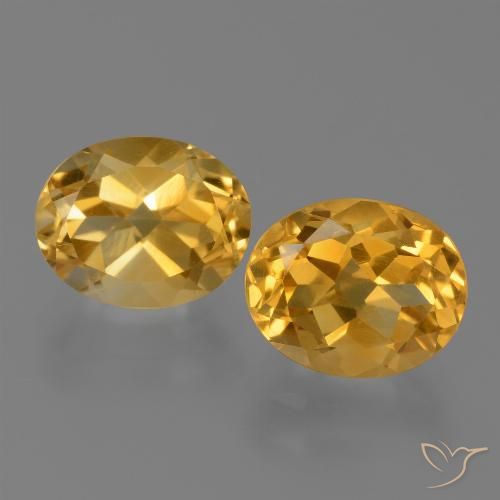 4.96ctw 天然 橙金 黄水晶, 椭圆形, VVS-VS
