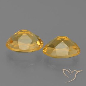 5.25天然金色黄水晶，椭圆形切割，10.1×8.1毫米，VVS