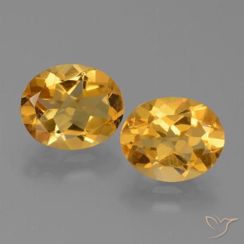 4.68ctw 天然 深金橙色 黄水晶, 椭圆形, VVS-VS