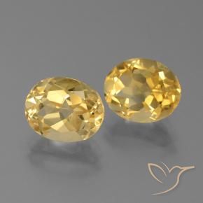 5.09克拉天然黄水晶，椭圆形，VVS