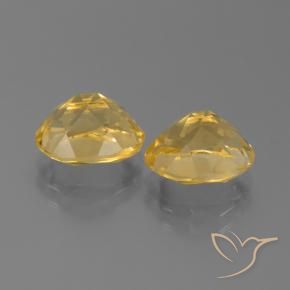 5.09克拉天然黄水晶，椭圆形，VVS