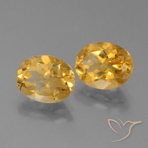 4.73克拉天然黄水晶，椭圆形，VVS-VS