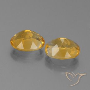 4.73克拉天然黄水晶，椭圆形，VVS-VS
