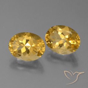 5.05克拉天然黄水晶，椭圆形，VVS