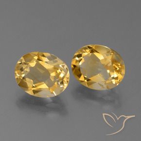 4.46克拉天然黄水晶，椭圆形，VVS-VS