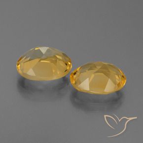 4.34克拉天然黄水晶，椭圆形，VVS-VS