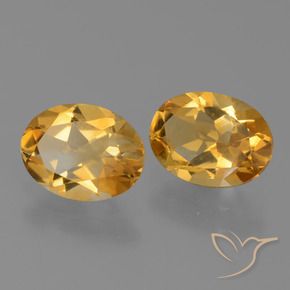 2.13克拉天然黄水晶，椭圆形，VVS