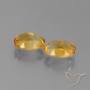 2.35天然金色黄水晶，椭圆形切割，8×6.1毫米，VVS