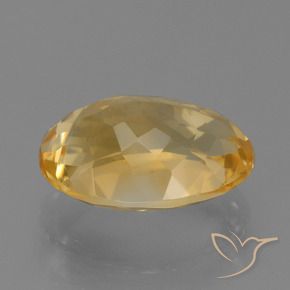 7.44克拉天然黄水晶，椭圆形，VVS