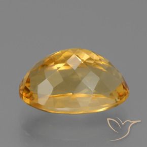 7.38克拉天然黄水晶，椭圆形，VVS