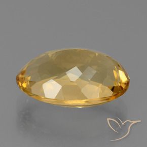 7.33克拉天然黄水晶，椭圆形，VVS