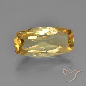 3.32克拉天然黄水晶，软垫，VVS