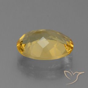 4.44克拉天然黄水晶，椭圆形，VVS