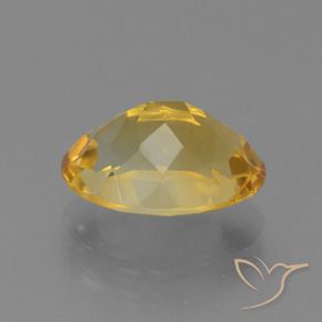 4.25克拉天然黄水晶，椭圆形，VVS