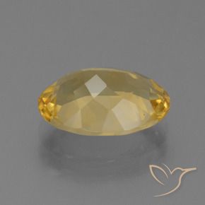 4.40克拉天然黄水晶，椭圆形，VS