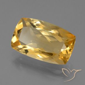 5.05克拉天然黄水晶，软垫，VVS