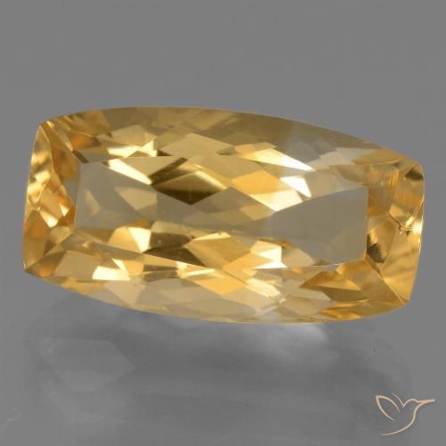 7.81ct 天然 深金橙色 黄水晶, 软垫, VS