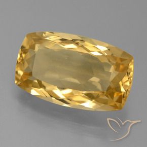 7.14克拉天然黄水晶，软垫，VVS