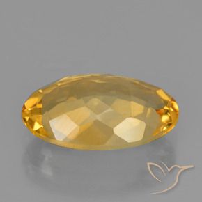 3.11克拉天然黄水晶，椭圆形，VVS