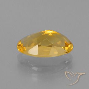 2.58克拉天然金色黄水晶，椭圆形切割，11.6×7.8毫米，VVS