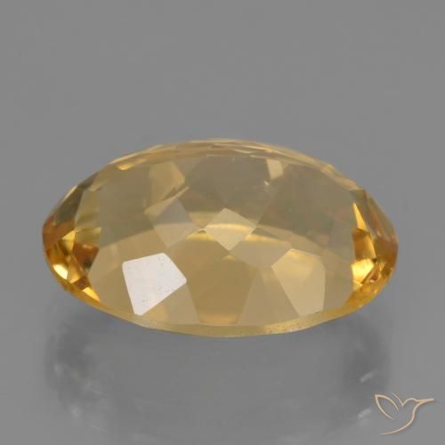 5.98克拉天然黄水晶，椭圆形，VVS