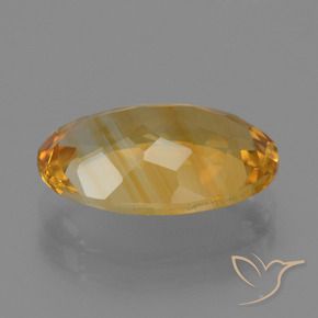 4.43克拉天然黄水晶，椭圆形，VVS