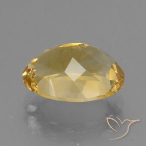 4.86克拉天然黄水晶，椭圆形，VVS