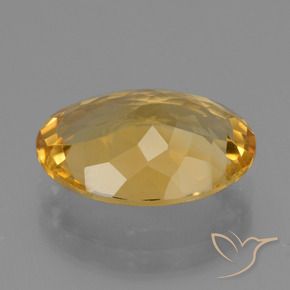 4.63克拉天然黄水晶，椭圆形，VVS