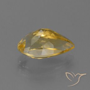 4.32克拉天然黄水晶，梨形，VVS