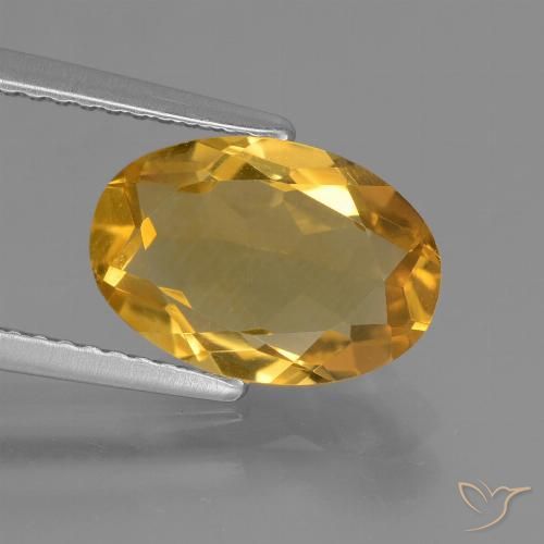 2.51ct 天然 深金橙色 黄水晶, 椭圆形, VVS-VS
