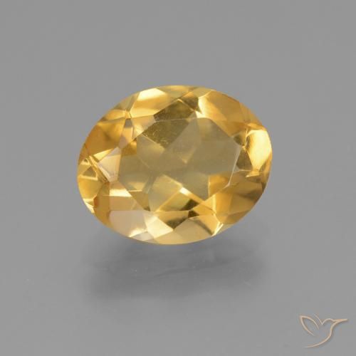 2.93ct 天然 深金橙色 黄水晶, 椭圆形, VVS-VS
