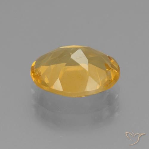 2.93克拉天然黄水晶，椭圆形，VVS-VS