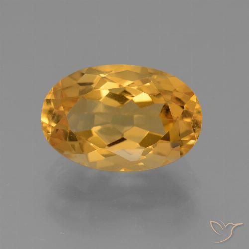 3.01ct 天然 橙金 黄水晶, 椭圆形, VVS-VS