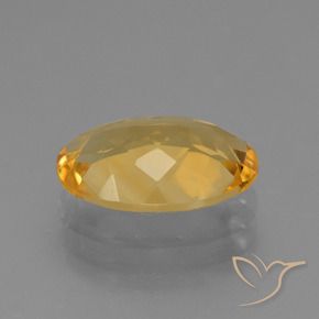 2.49克拉天然黄水晶，椭圆形，VVS-VS