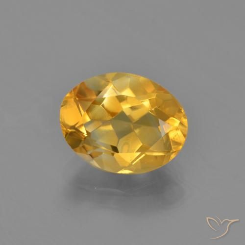 2.41ct 天然 深金橙色 黄水晶, 椭圆形, VVS-VS